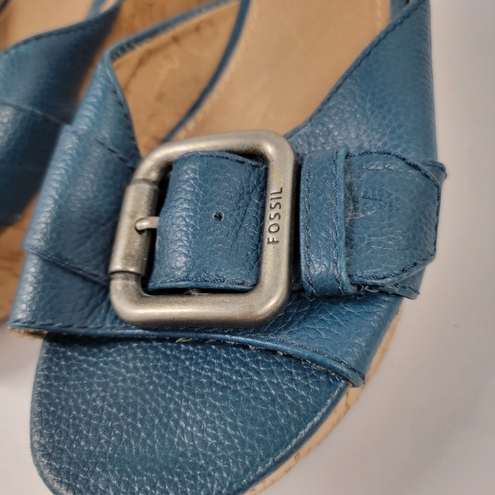 Fossil Malea Cork Wedge Sandals - Picture 6 of 12